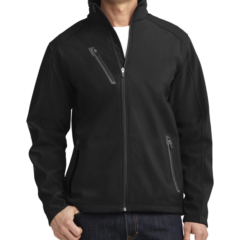 Mens Port Authority J317 Core Soft Shell Jacket - Black SZ S